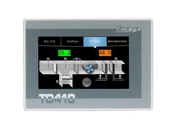 Pixsys TD410-AD HMI with Soft Logic