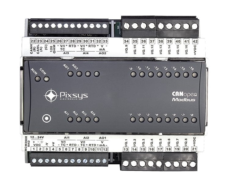 Pixsys MCM260X-9AD I/O Generic Modbus RTU I/O expansion