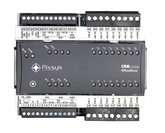 Pixsys MCM260X-9AD I/O Generic Modbus RTU I/O expansion